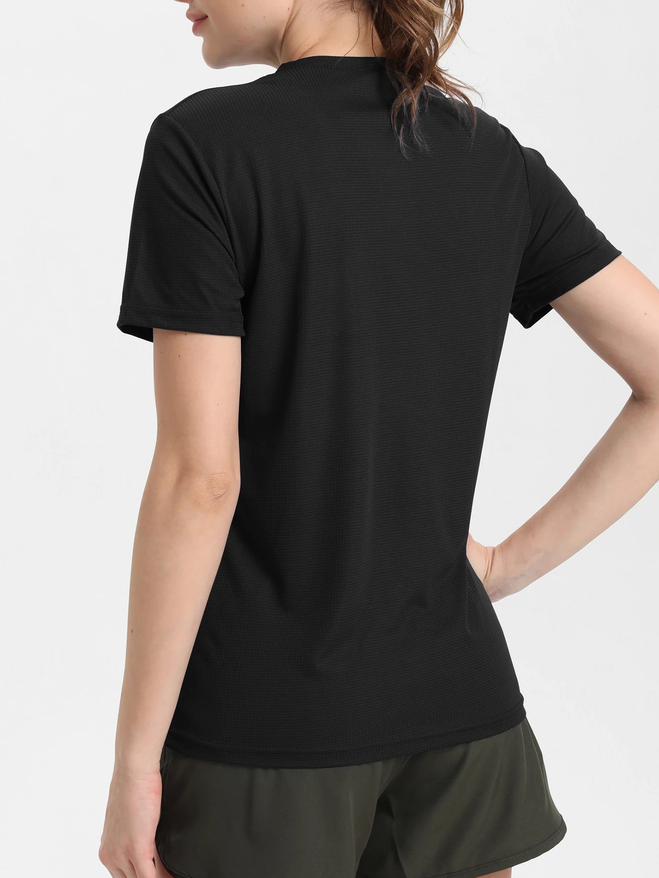T-Shirt de Sport ultraléger à séchage rapide pour femmes, couleur unie, léger et respirant, chemise de Compression de gymnastique de course