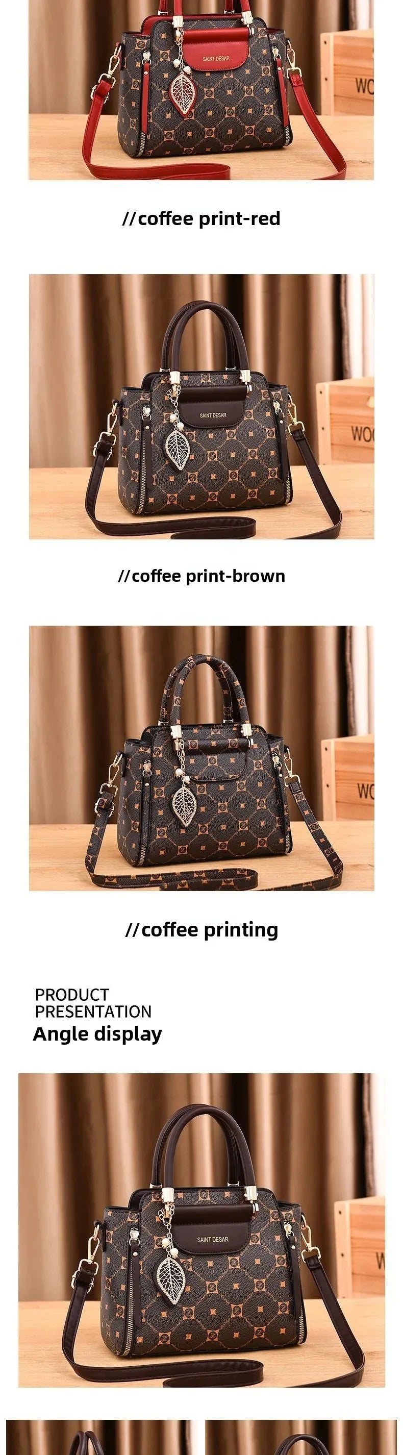 Sac à main à la mode de grande capacité pour femmes, petit sac à bandoulière pour dames et mères d'âge moyen