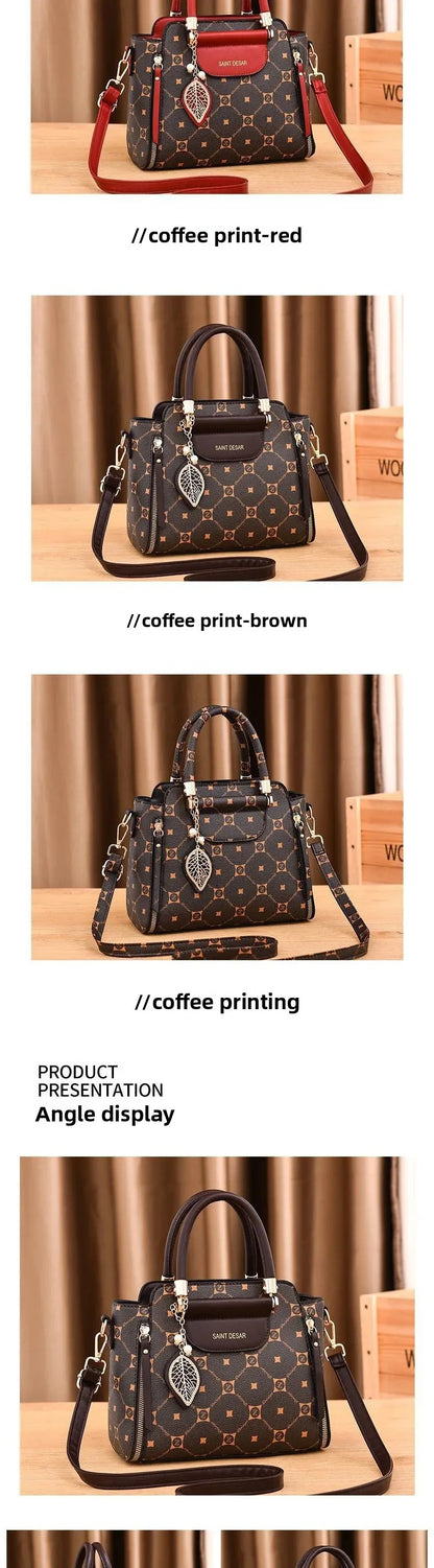 Sac à main à la mode de grande capacité pour femmes, petit sac à bandoulière pour dames et mères d'âge moyen