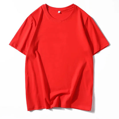 T-shirt manches courtes homme, uni et décontracté, 100% coton, 12 pièces, été