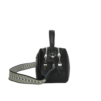 Sacs à bandoulière en cuir véritable pour femmes, fourre-tout Simple de bonne qualité, sac à main Vintage Boston, sacs à bandoulière, 2023