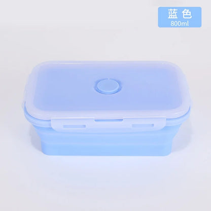 Conteneurs de stockage des aliments pliables 4PS avec couvercles et évent, ensemble de conteneurs de préparation des repas pliables en Silicone empilables de cuisine pour