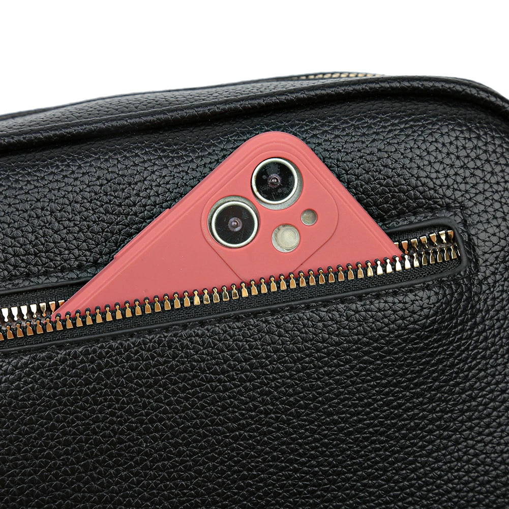 Sac à main en cuir pour femmes, fourre-tout de marque de luxe, à la mode, de styliste, solide, pour documents, 2024