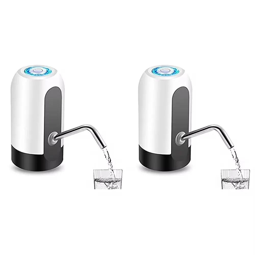 Distributeur de bouteille d'eau à interrupteur automatique, chargement USB, distributeur de boisson en un clic, pompe à cliquetis, blanc, noir, 1 pièce