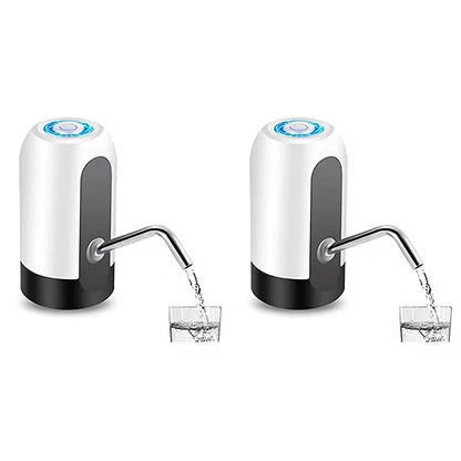 Distributeur de bouteille d'eau à interrupteur automatique, chargement USB, distributeur de boisson en un clic, pompe à cliquetis, blanc, noir, 1 pièce