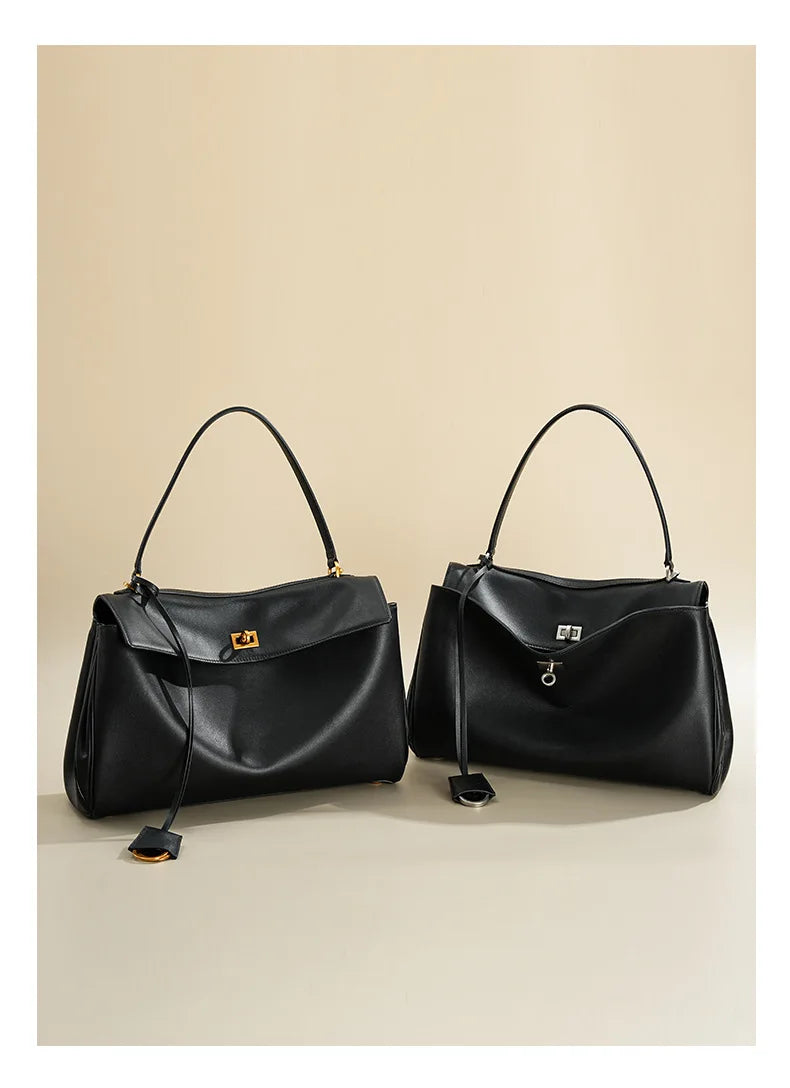 2025 Rodeo cuir grande capacité sac fourre-tout de banlieue sac à main à bandoulière unique sac à bandoulière sous les bras pour les déplacements élégants