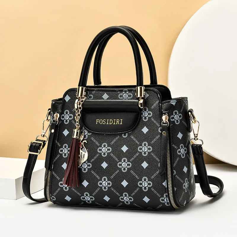 Sac à bandoulière en cuir Pu pour femmes, sacoches polyvalentes de grande capacité, sacs à fermeture éclair