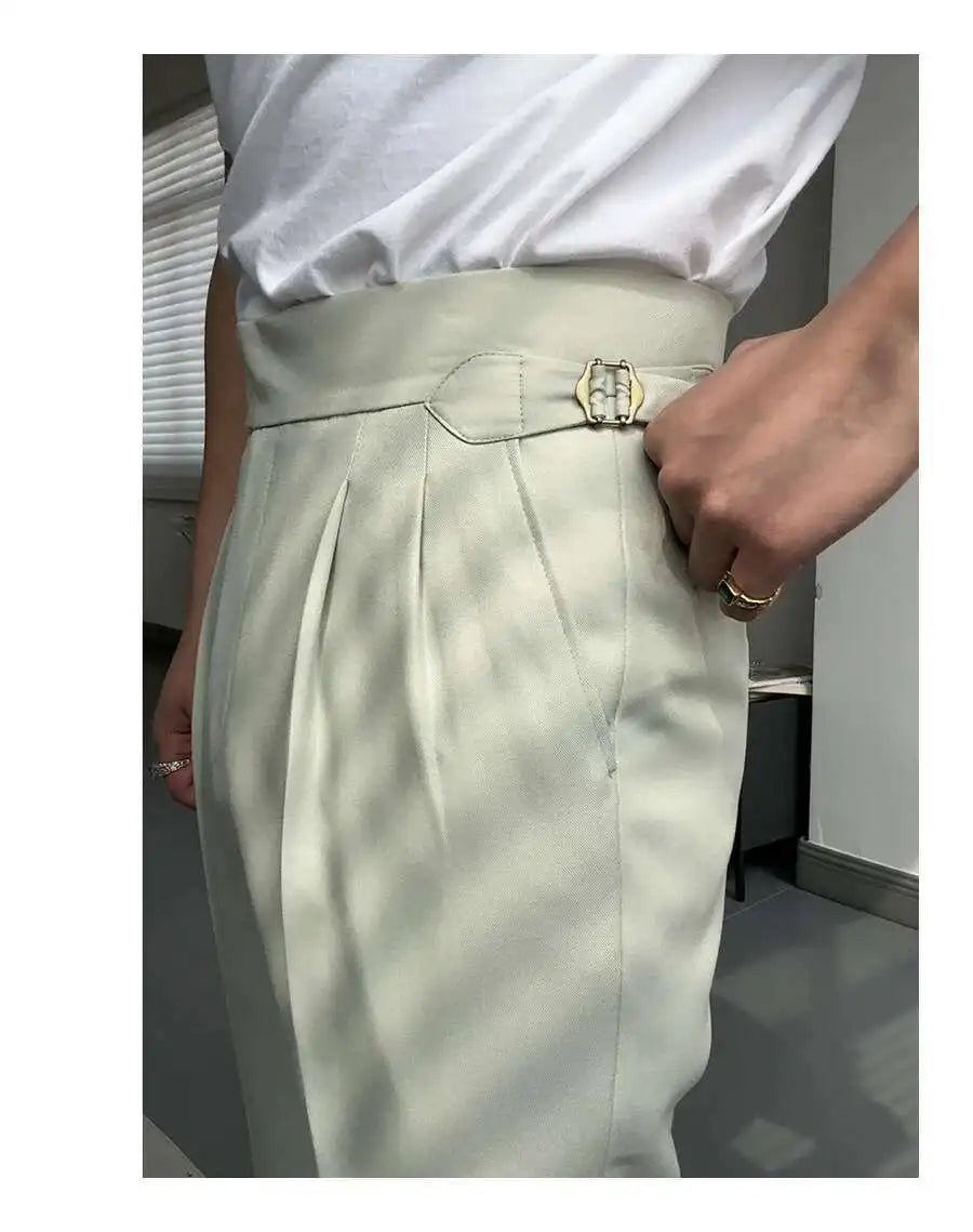 Pantalon de Surintendant d'Affaires pour Homme, Vêtement de Qualité Supérieure, Décontracté, Taille Haute, Jambes Droites, Zones, Printemps, Paris, 2023