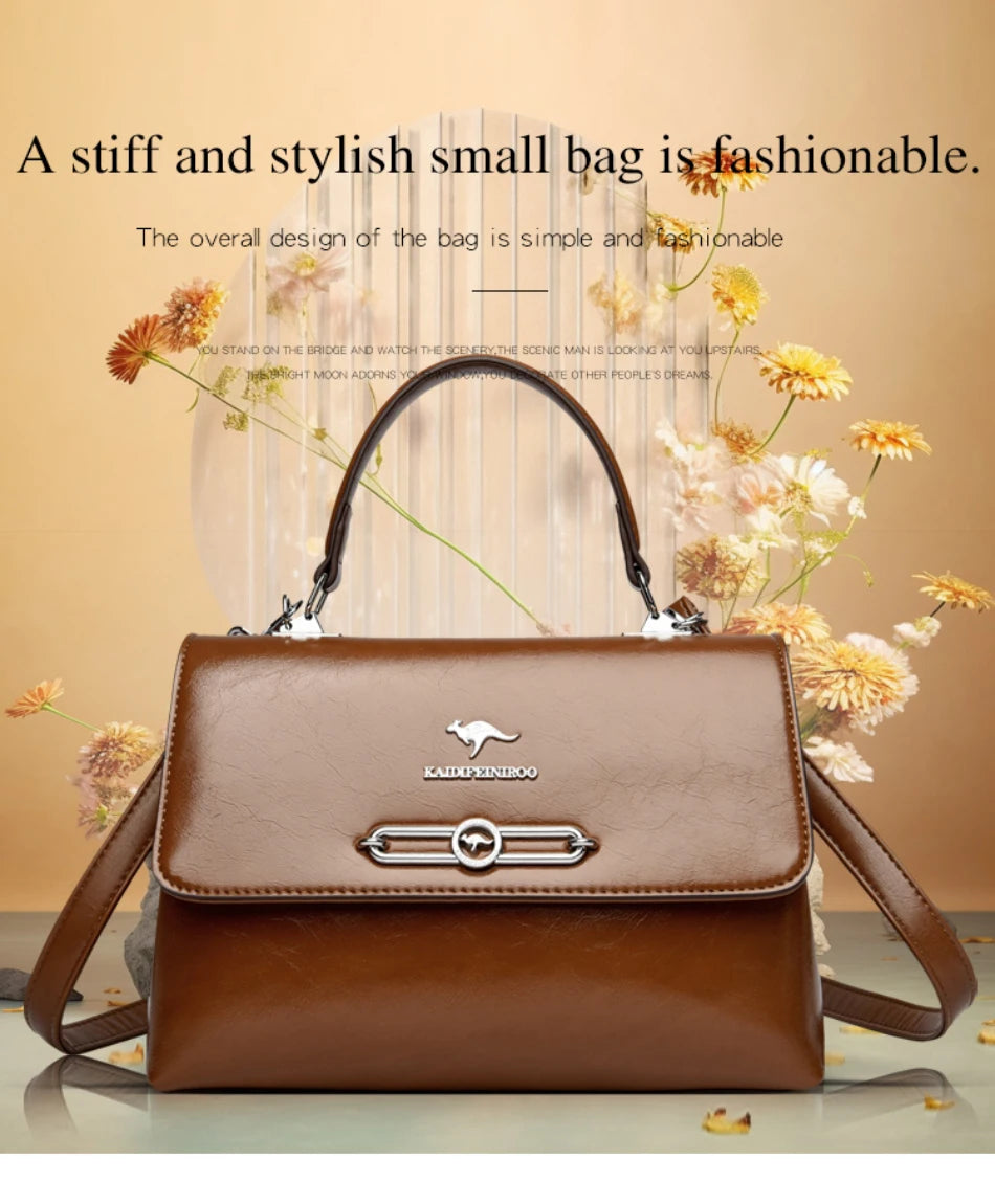 Sac à main rétro tendance pour femmes, portefeuille en cuir souple de haute qualité, petit sac carré, sacs à bandoulière de luxe célèbres