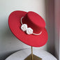 Chapeau Fedora de Style français pour femmes, chapeau en feutre à bord large de 10CM, Derby d'hiver et d'automne, chapeaux de Jazz de mariage