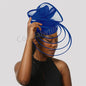 Chapeau Fascinateur Élégant pour Femme, Robe Formelle, Pièce de Sauna de Mariage, Pince à Cheveux pour Dames, Vincd'Église, Casquette de Pilulier en Maille avec Bande de Sauna, Nouveau