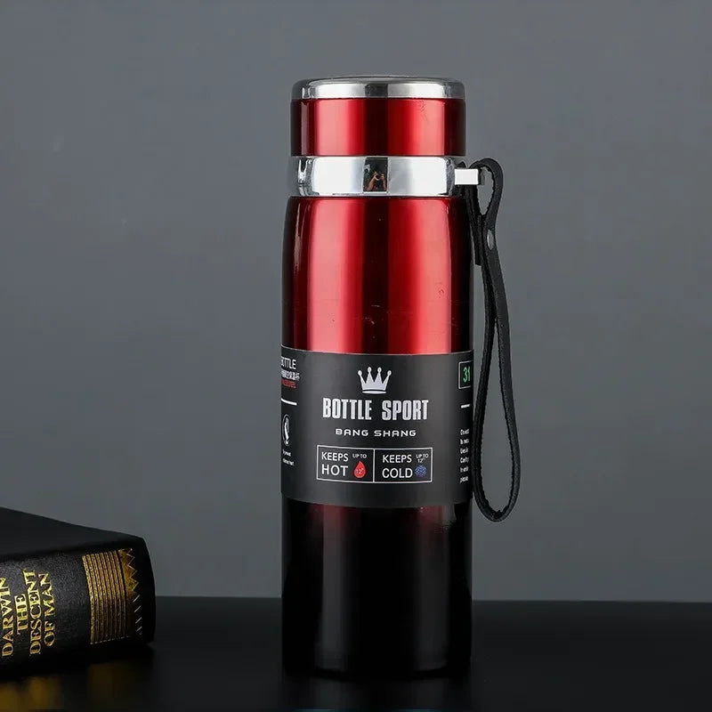 Bouteille d'eau thermique garder la bouteille d'eau froide et chaude Thermos pour café thé flacons sous vide bouteille Thermos en acier inoxydable cadeaux