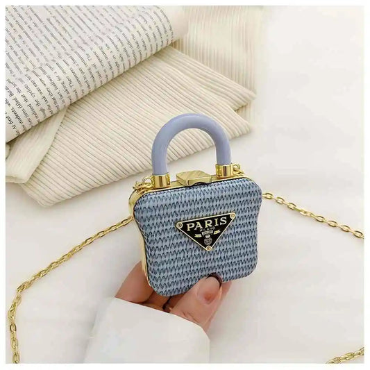 Nouveau mini sac décoratif à bandoulière avec bandoulière en chaîne, sac à main rouge luxueux, petit sac rétro