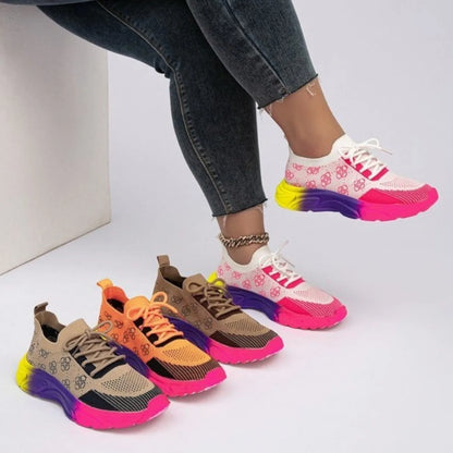 Baskets d'entraînement athlétiques confortables pour femmes, respirantes, chaussures de créateurs en plein air, nouvelle mode