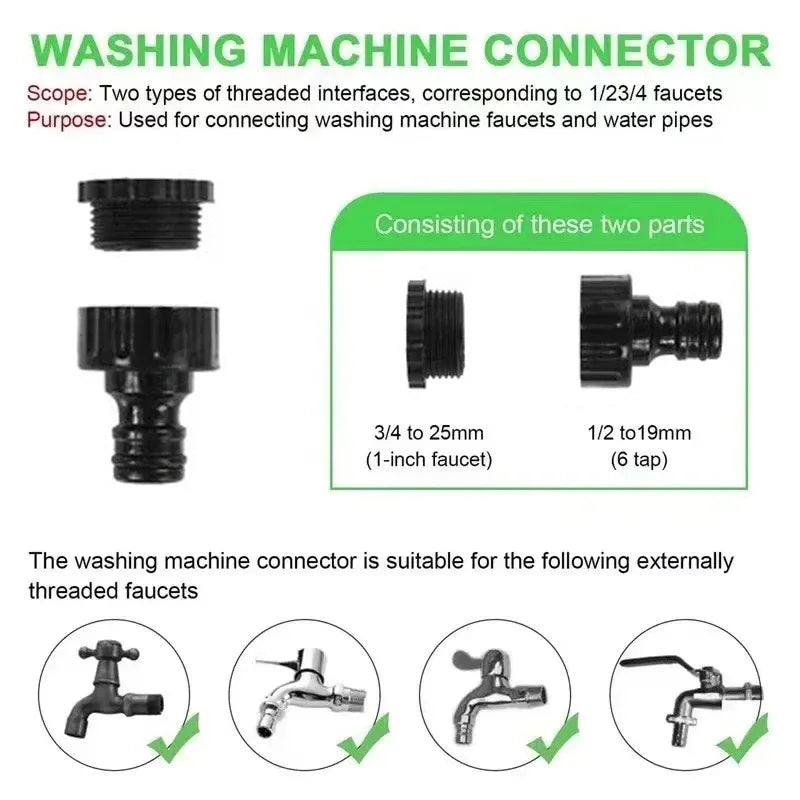 Tuyau magique extensible 2024, lavage de voiture à haute pression, 7 fonctions de pulvérisation d'eau, pistolet à eau, tuyau d'arrosage de jardin domestique