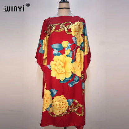 Robe maxi caftan imprimée pour femme, robe longue bohème, blogueur de mode africaine, robe d'été pour femme, robe de plage populaire, badjKaftan, recommandé