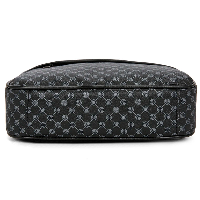 Sacs à bandoulière d'affaires légers et décontractés pour hommes, sacoche en cuir PU, sacs à bandoulière confortables à large sangle de styliste