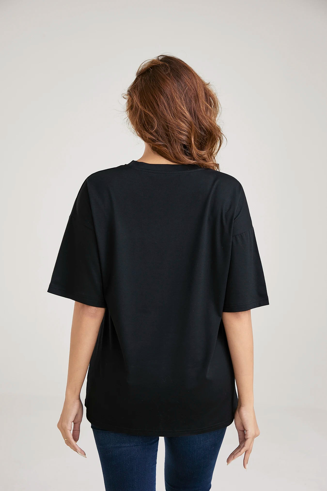 T-Shirt d'été grande taille pour femmes, Design Original, mode lettre chapeau fille imprimé femmes décontracté col rond manches courtes hauts