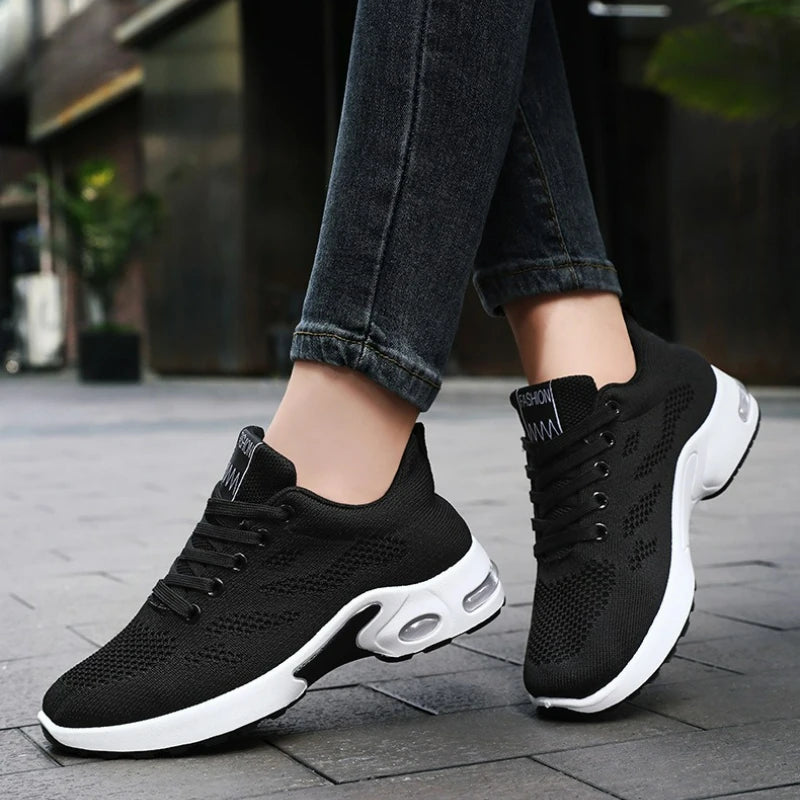 Chaussures pour femmes plate-forme baskets maille chaussures de course en plein air gros léger femmes chaussures décontractées de luxe blanc chaussure vulcanisée