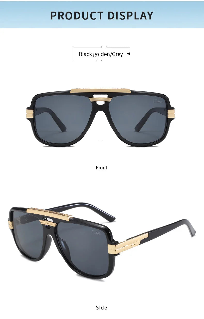 Cazal Lunettes de soleil Protection UV400 Lunettes de mode unisexes élégantes pour hommes femmes 8037