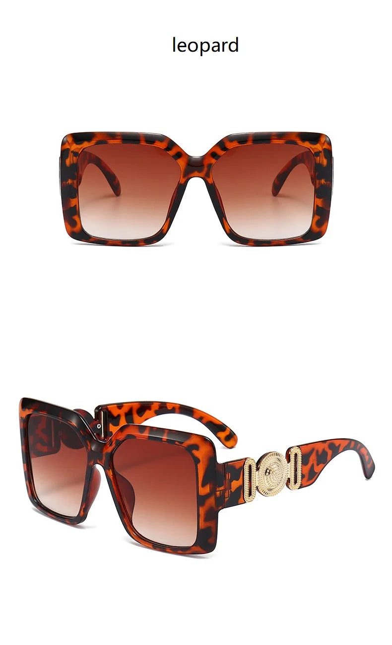 INS populaire carré lunettes de soleil femmes luxe rétro marque hommes tendance voyage lunettes de soleil femme nuances UV400 Oculus