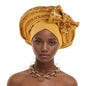 Cravate de Sauna à Paillettes pour Femme, Turban Africain avec Nministériels d Papillon Doux, Accessoire de ix