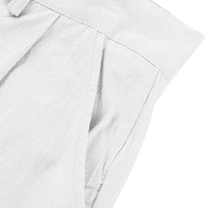 BERAKAH SUPRÊME – pantalon de costume décontracté en lin pour hommes, couleur unie, nouvelle mode, pantalon de plage à jambes larges, européen et américain