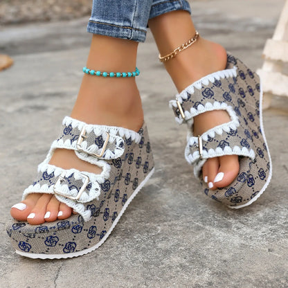 Femmes pantoufles 2025 nouvelle tendance chaussures été mode sandales plate-forme femme pantoufles Banquet fête plage sandales diapositives femmes