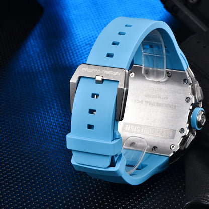 PAGANI DESIGN 2023 nouveau 40MM baril creux mode décontracté hommes montres à Quartz saphir verre montres à Quartz chronographe horloge