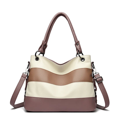 Trois couches de luxe fourre-tout décontracté femmes Sac de haute qualité en cuir Pu dames sacs à main pour femmes grand épaule sacs à bandoulière Sac nouveau