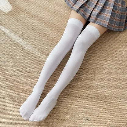 SimpleDairy-Chaussettes Hautes pour Femme, 50cm, Cosplay d'Halloween, Au-dessus du Genou, Bas Longs Décontractés