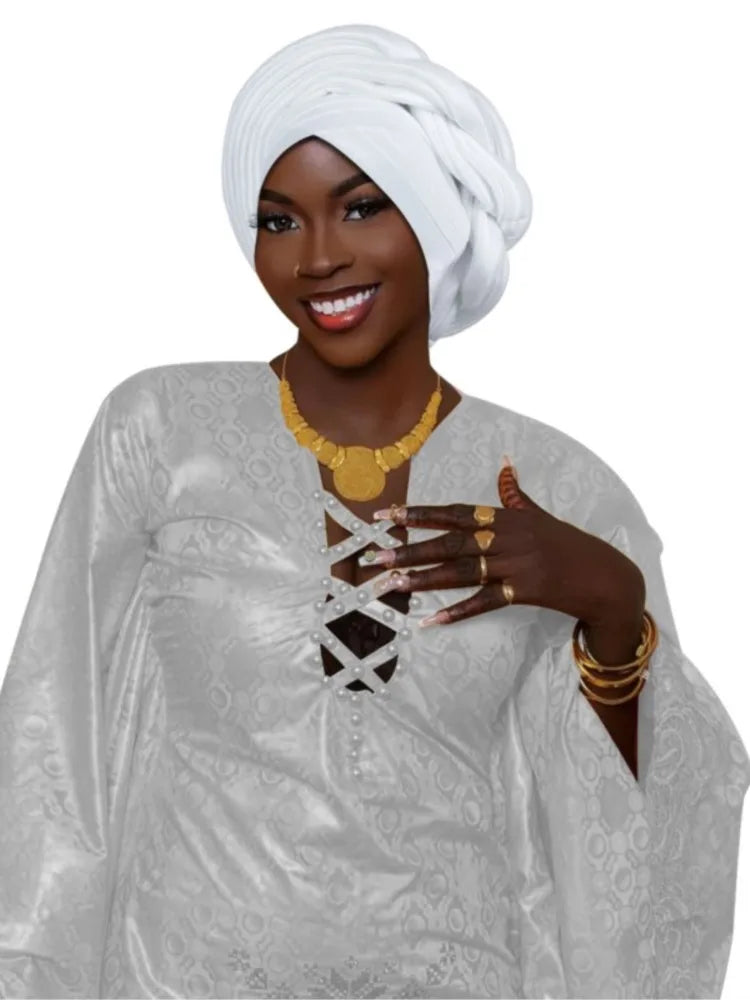 Mode africaine musulmane Turban casquette femmes Autogele couvre-chef dame bandeau Nigeria mariage couvre-chef Turbante Mujer 2025