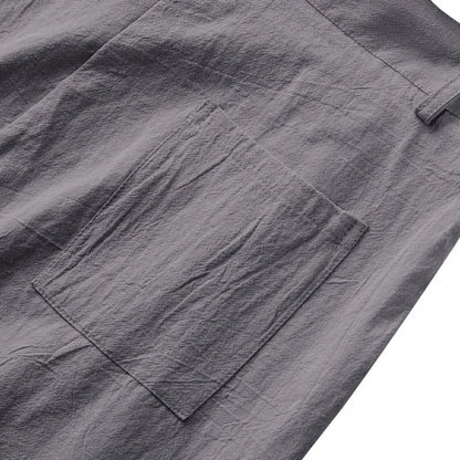 BERAKAH SUPRÊME – pantalon de costume décontracté en lin pour hommes, couleur unie, nouvelle mode, pantalon de plage à jambes larges, européen et américain