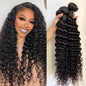 Tissage Humain Hair Deep Wave 20 22 pouces Tissage de Cheveux Brésiliens 100 % Humains Bundles Human Hair Extensions Cheveux Tissage Bouclé Cheveux Humain