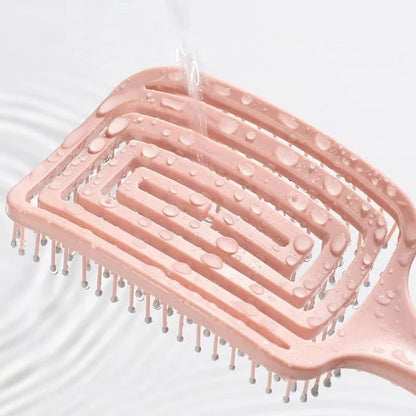 Peigne de Massage élastique ajouré, brosse à cheveux, peignes de Massage du cuir chevelu, démêlant de coiffure, outil démêlant à séchage rapide, 1 pièces