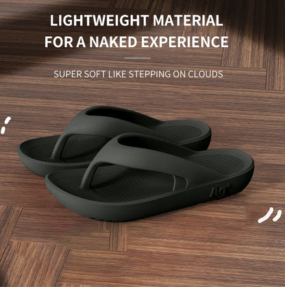 Sandales coulissantes d'été pour hommes, pantoufles antidérapantes à fond épais EVA, tongs d'extérieur confortables et respirantes