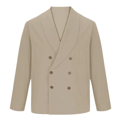 Chemises à col en V pour hommes, manches longues, double boutonnage, coupe couvertes, solide, document décontracté, mode confortable, automne