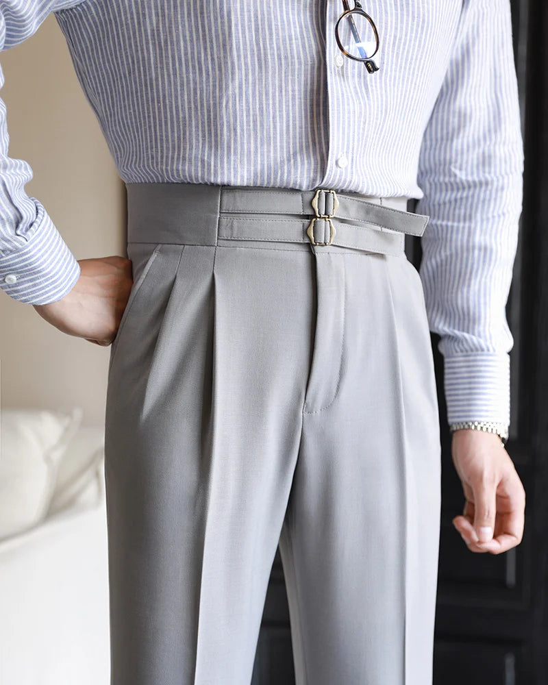 Pantalon de Surintendant d'Affaires pour Homme, Vêtement de Qualité Supérieure, Décontracté, Taille Haute, Jambes Droites, Zones, Printemps, Paris, 2023
