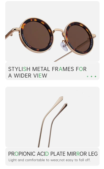 Lunettes De Soleil rondes Steampunk hommes Vintage Punk lunettes De Soleil femmes à la mode rétro lunettes De mode Gafas De Sol Hombre Lunette Soleil Femme