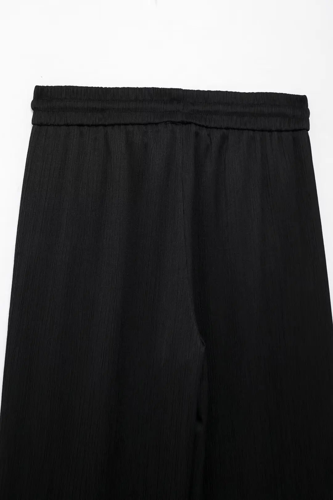 TRAFZA 2025 femmes pantalons décontractés ensemble taille haute pantalon à jambes larges + solide Beige ample glace soie Double boutonnage chemise hauts 2025 à la mode