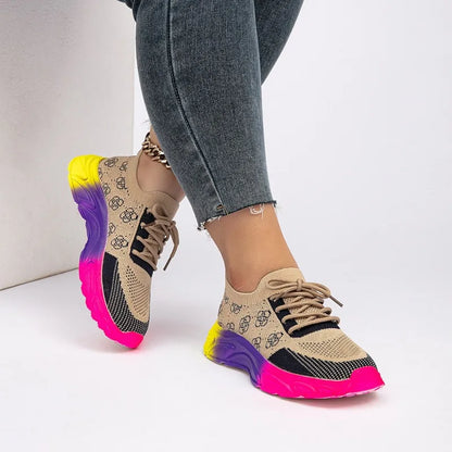 Baskets d'entraînement athlétiques confortables pour femmes, respirantes, chaussures de créateurs en plein air, nouvelle mode