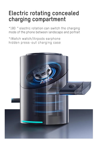 Station de recharge multifonctionnelle magnétique pour mobiles, écouteurs, montres