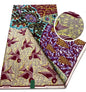 Tissu africain en cire de coton, très bonne qualité, nouvelle grande cire Ankara brillante Pagne, couleur grise, brillant doré, trucs Batik, 6 mètres