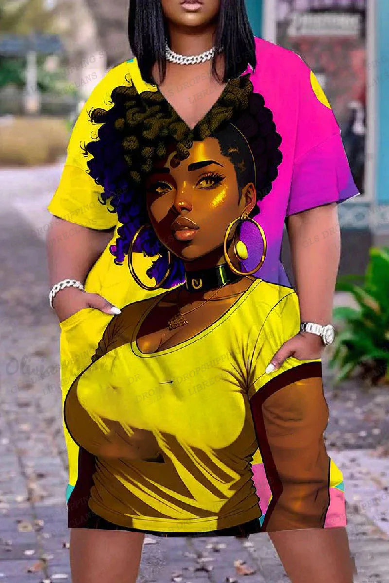 Robe Maxi africaine Sexy pour femmes, élégante, ample, col en v, manches courtes, robe de plage, robes de soirée pour dames