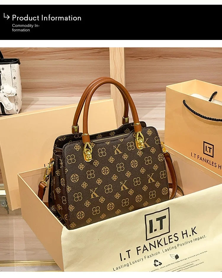 Sac à main de marque de luxe pour femmes, sac à main pour maman, Texture de haute qualité, rétro, épaule simple diagonale, grande capacité, nouvelle collection 2025