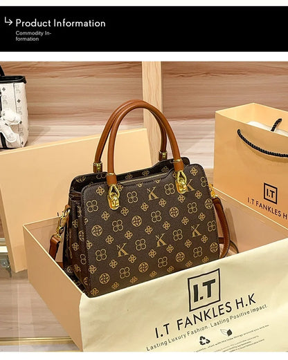 Sac à main de marque de luxe pour femmes, sac à main pour maman, Texture de haute qualité, rétro, épaule simple diagonale, grande capacité, nouvelle collection 2025