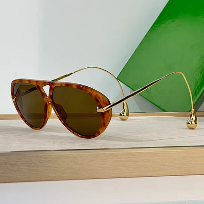 Marque de luxe concepteur surdimensionné pilote lunettes de soleil femmes pour hommes 2025 populaire Vintage lunettes de soleil Punk Double pont lunettes