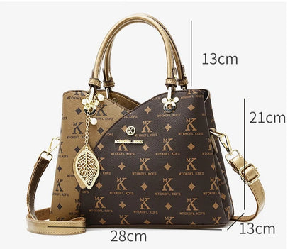 Sac à bandoulière élégant pour maman, 11.2 pouces (28cm), fourre-tout à la mode avec matériau PU de haute qualité