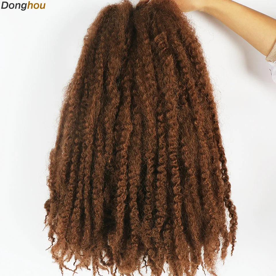 Marley Hair 18 pouces cheveux synthétiques tressés Marley Ombre noir brun blond gris 350 pour cheveux tressés Afro Kinky Marley Twist