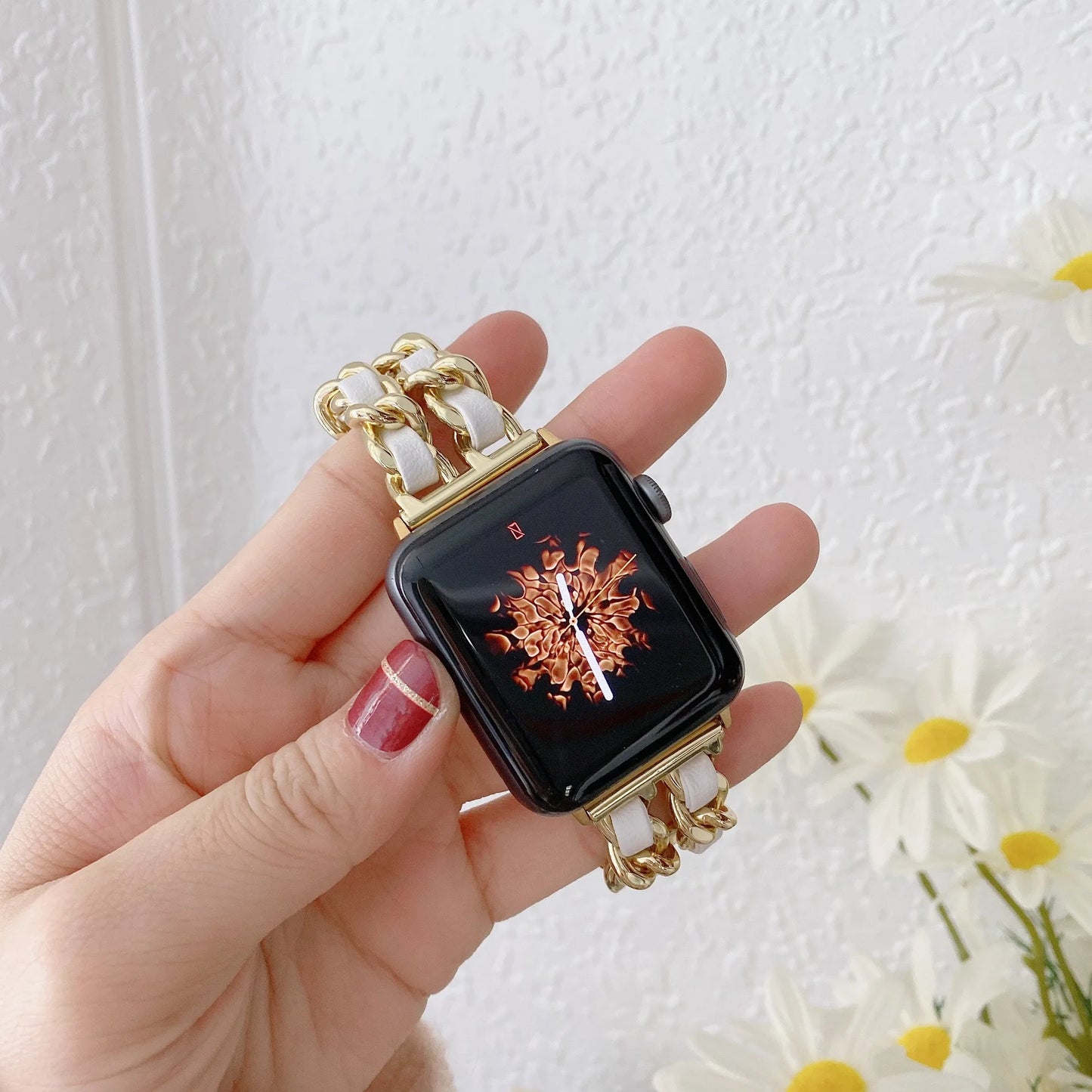 Bracelet en métal pour femmes, pour Apple Watch Band 10 9 8 Ultra 46mm 42mm 49mm 7 SE 6 5 41mm 45mm 44/40mm, Bracelet en acier doré pour dames